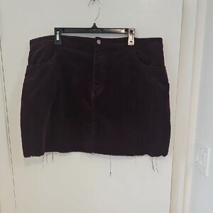 Forever 21 Mahogany Curtoroid Mini Skirt